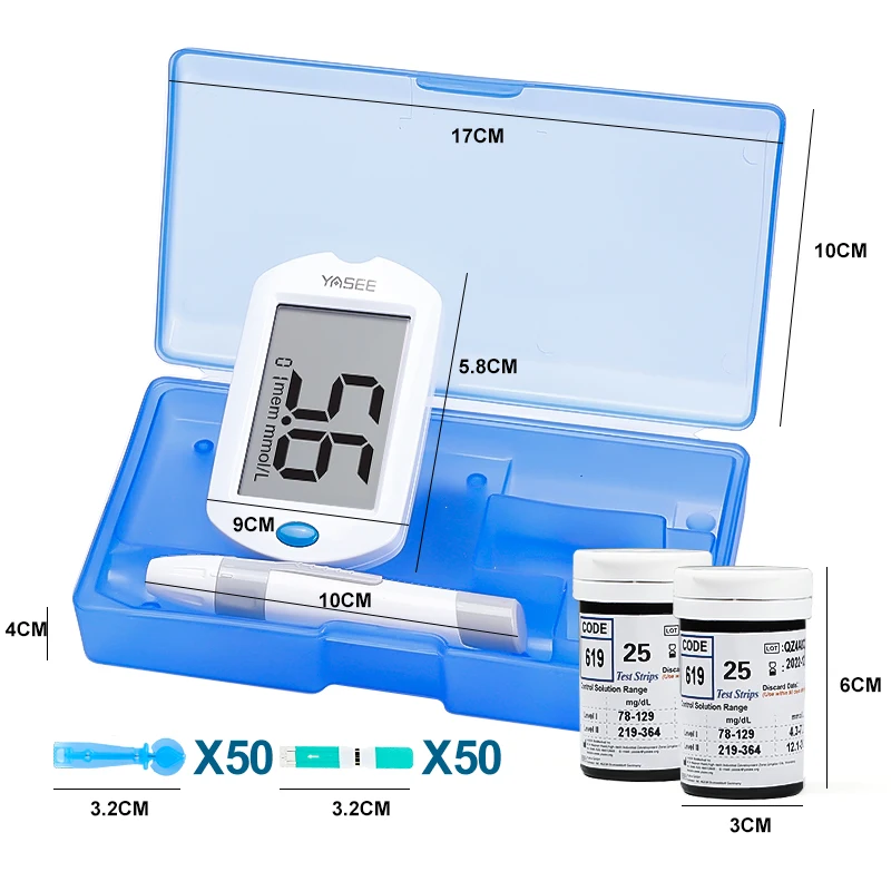 

Blood Glucose Monitor Sugar Diabetes Cholesterol Tester Medical Devices Glucometer Acidimeter Health Care Household Machine