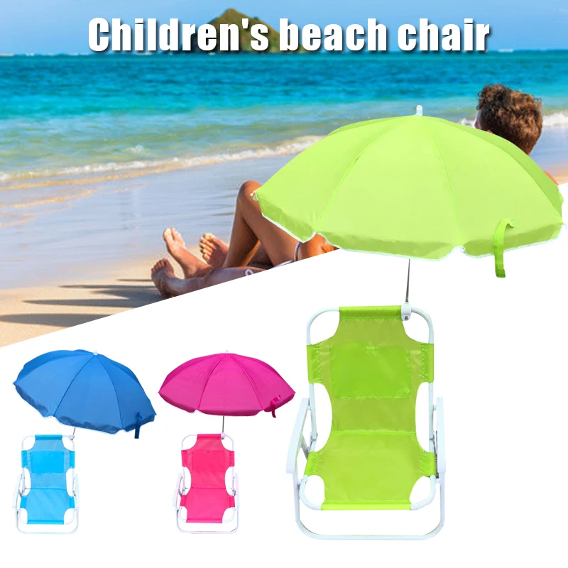 

Beach Chairs and Umbrellas Outdoor Beach Folding Multifunctional Portable Deck Chairs for Children Camping Chair Silla playa
