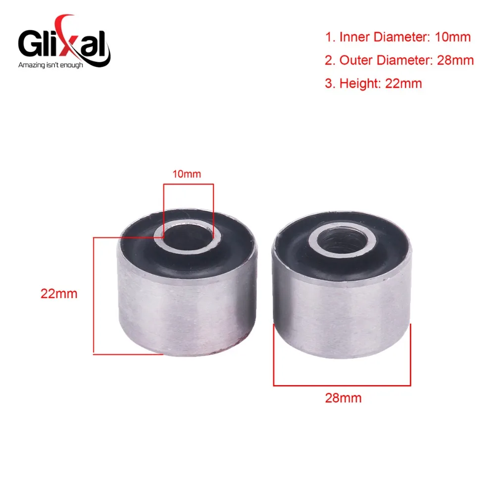 

Glixal GY6 50cc 125cc 150cc Engine Motor Mount Bushing for 139QMB 152QMI 157QMJ Chinese Scooter Moped ATV Go-Kart