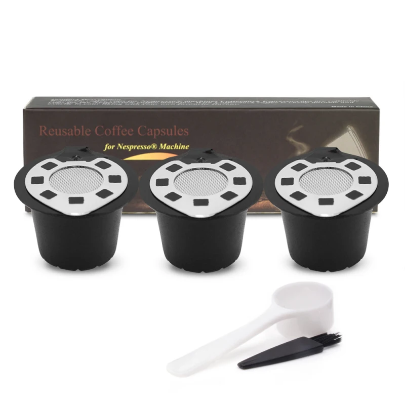 

3Pcs Coffee Filters For Nestl Capsule Machine Models Universal Coffee Capsule Shell Filter Cup Reusable Pods Kitchen Gadgets