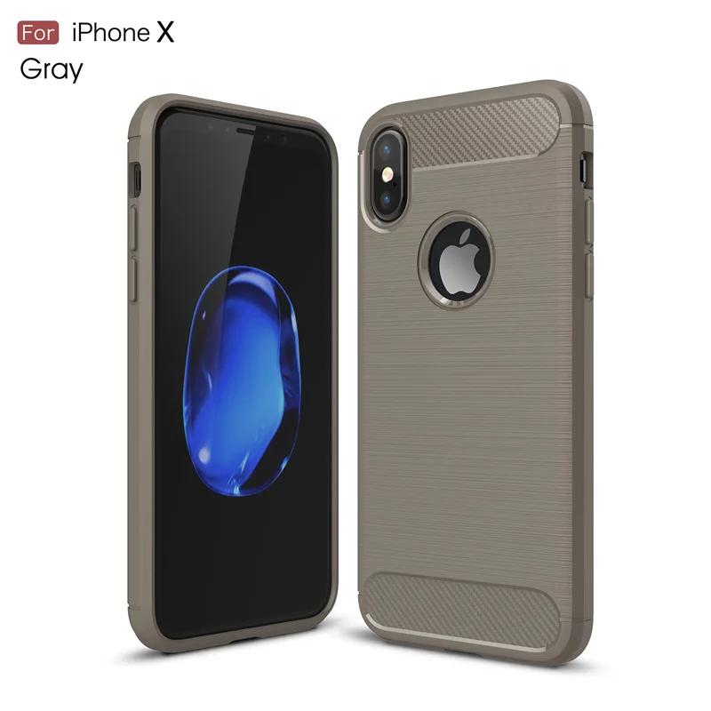 Мягкий чехол для iPhone X XS XR безопасный Ударопрочный силиконовый ТПУ телефона Apple Max
