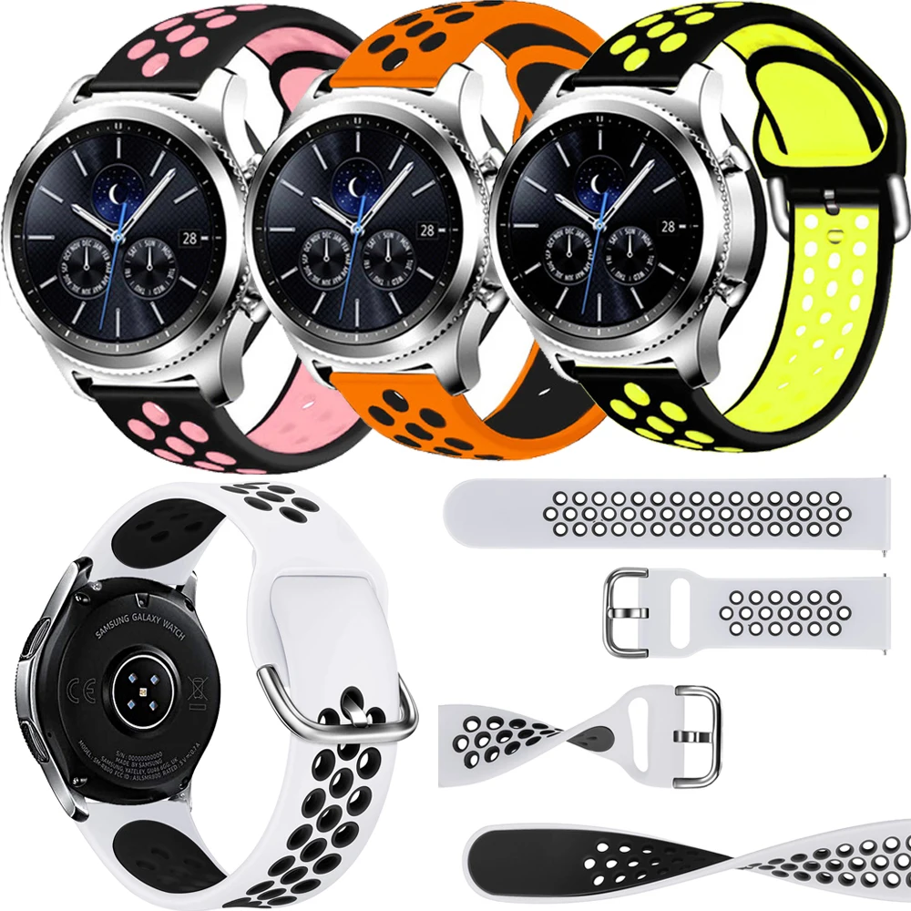 

20 22 мм ремешок для часов Samsung Galaxy watch 46 мм 42 мм active 2 gear S3 Frontier ремешок huawei watch GT 2 ремешок amazfit bip 40 44