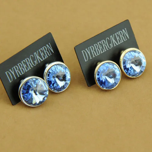 Лидер продаж модные круглые серьги DYRBERG/KERN с полудрагоценными камнями | Украшения