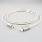 Audiocrast High-End A26 OCC посеребренный USB аудио кабель, кабель передачи данных USB, DAC USB Hi-Fi кабель, usb-кабель, Виборг, USB-штекер Hi-Fi