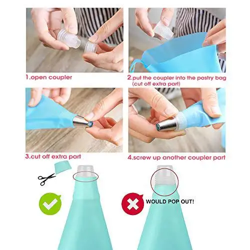 57 шт./компл. Кондитерские сопла Маффин чашка кондитерский мешок из нержавеющей