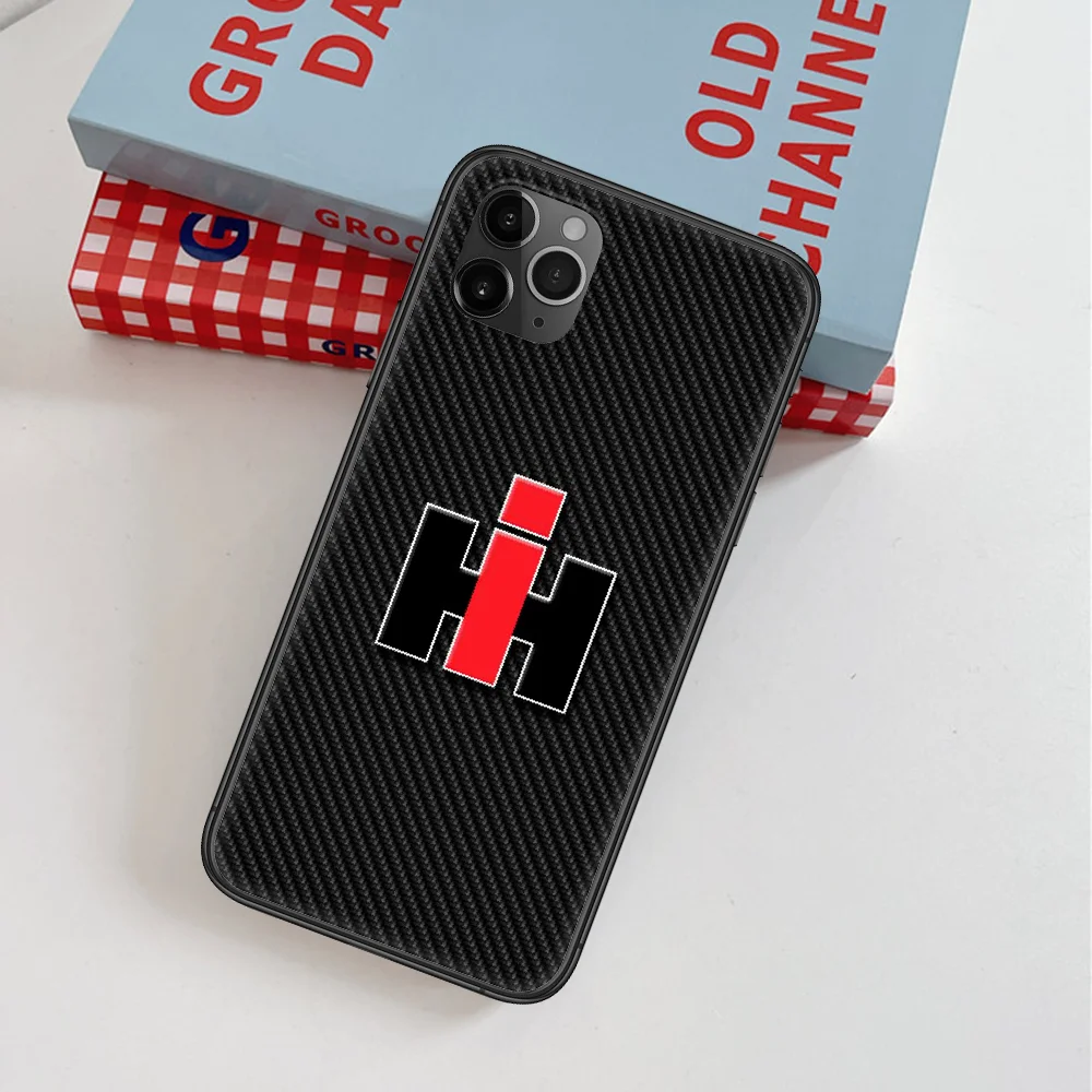 

CASE IH Tractor Car Logo Phone Case For IPhone 4 4s 5 5S SE 5C 6 6S 7 8 Plus X XS XR 11 12 Mini Pro Max 2020 black Cell Fashion