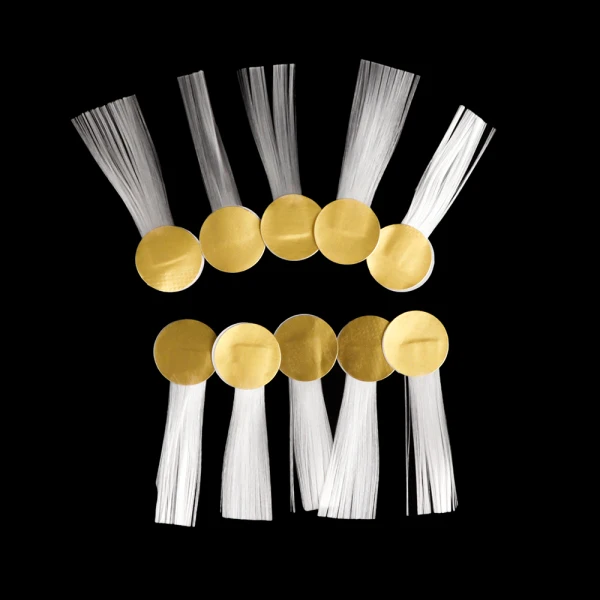 10Pcs Gold Pro наращивание ногтей 1 м/1,5 м/2 м дизайн ногтей стекловолокно наращивание ногтей Акриловые наконечники УФ гель DIY ногти кончики для французского маникюра маникюрный салон инструмент - Цвет: 10Pcs Gold