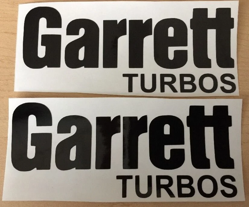 

Для (2 шт.) наклейки GARRETT TURBOS