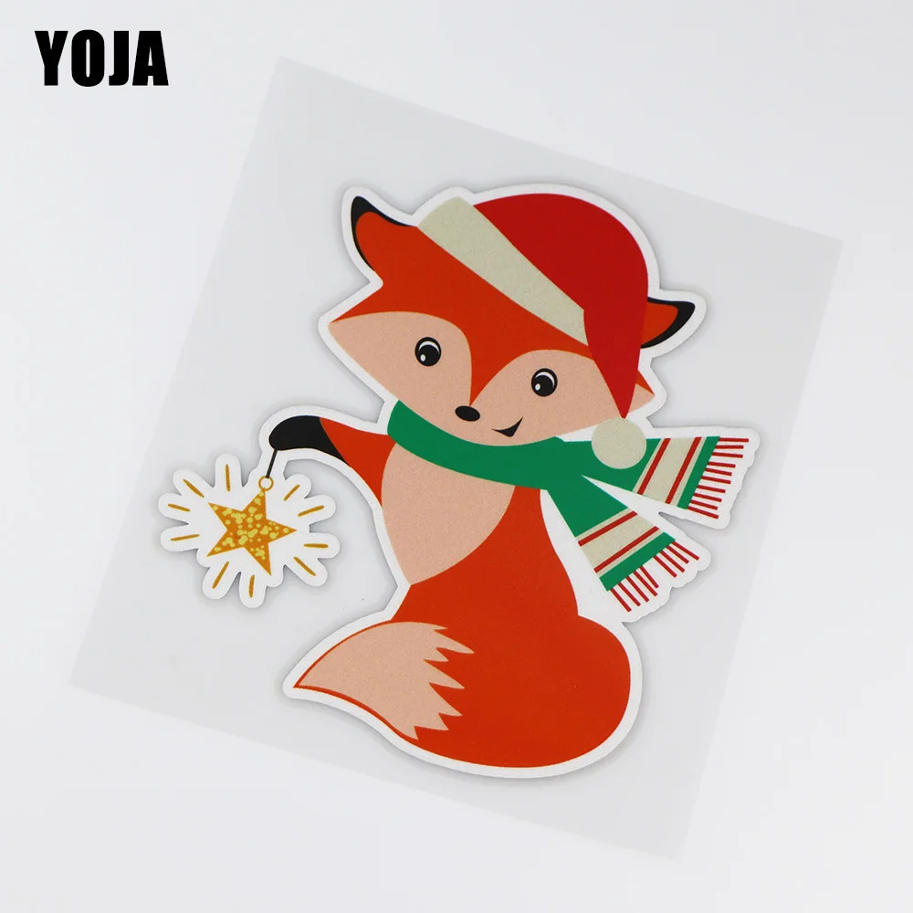 YOJA 12 1x14 см виниловые наклейки с милыми животными декоративные для