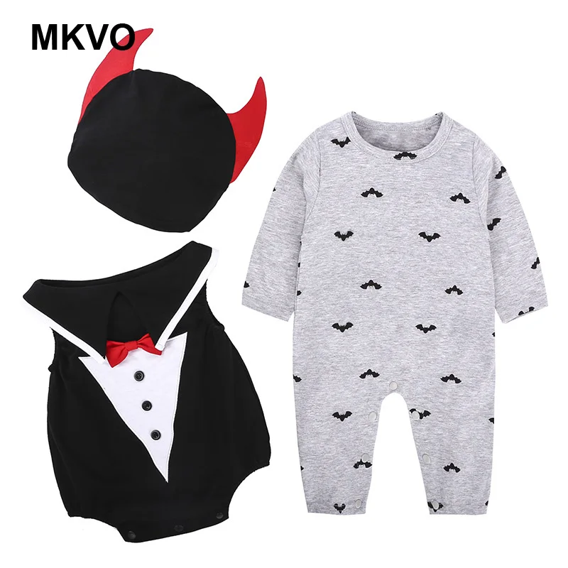 Детская одежда Одежда для сцены на Хэллоуин Детский комбинезон с тыквой + шапка