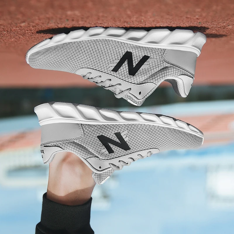 

Сетчатые дышащие женские кроссовки, Классическая обувь для бега для пар, мужские кроссовки N-образной формы, теннисная мужская повседневная...