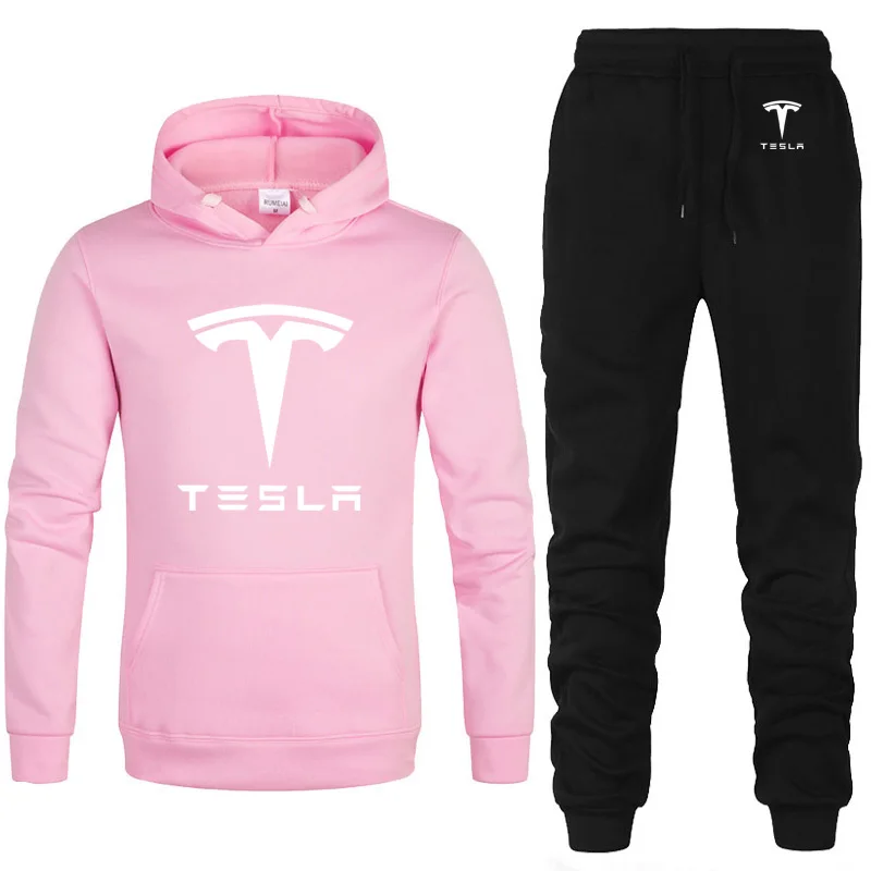 

Новинка 2021, мужские толстовки с принтом Tesla car logo, весна-осень, новинка, модная Высококачественная хлопковая повседневная мужская толстовка +...