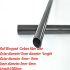 Трубкатруба из углеродного волокна 3k, длина 500 мм, OD5mm, 6 мм, 7 мм, 8 мм, 9 мм, свернутая в рулон, легкая, высокопрочная, для аксессуаров для квадрокоптера
