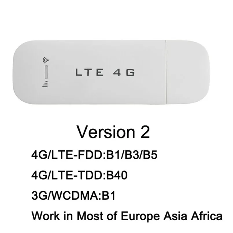 version 2 TianJie 3G/4G USB Беспроводной Wi-Fi роутер 4G LTE/FDD Автомобильный USB модем Мини Wi-Fi Флешка sim-карта для передачи данных Мобильная точка доступа Модем Ключ - Цвет: version 2