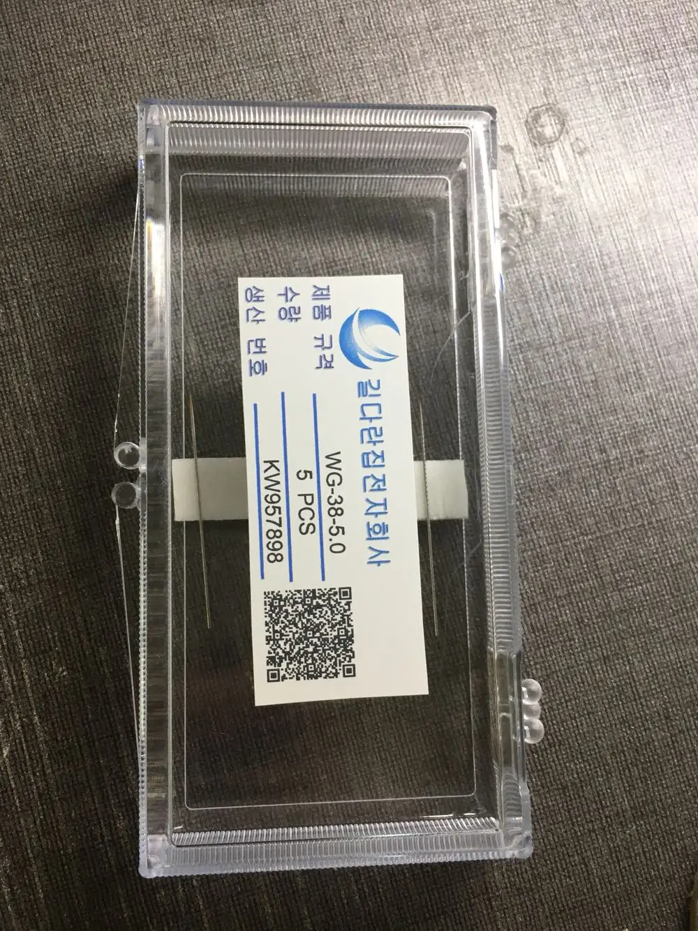 

WG-38-25.0 Micron Needle,50um Tungsten Steel Probe 50 Micron Tip Needle, 50 Micron Tungsten Steel Probe