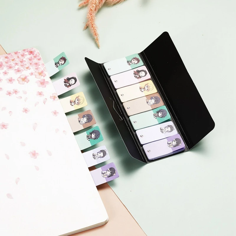 1 шт. аниме демон убийца Блокнот закладки мини липкая закладка для заметок липкий