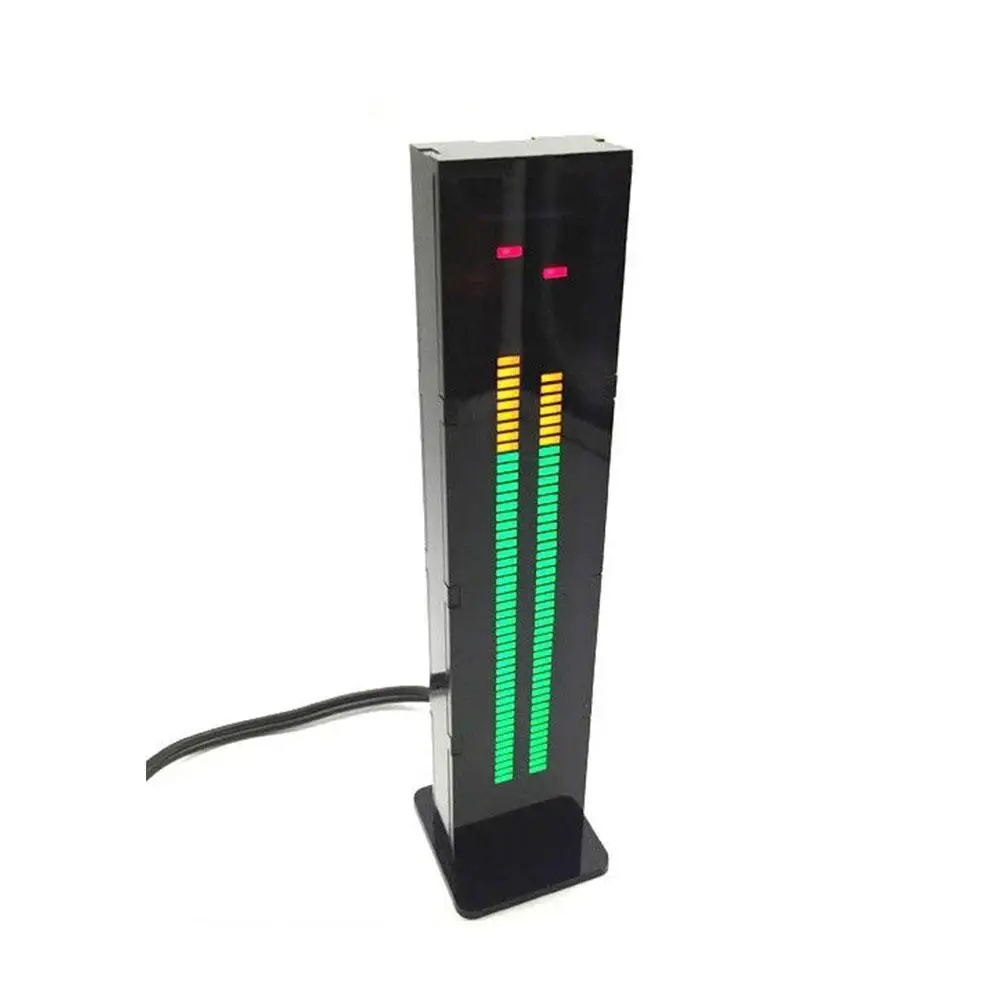 

DYKB Profession AS60 LED Music Spectrum Display Analyzer Stereo Audio Level Indicator Rhythm VU METER Dual 60 Segments