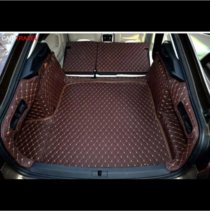 Good quality! Special trunk mats for Skoda Superb 2018-2015 waterproof boot carpets cargo liner for Superb 2017