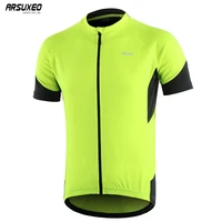 arsuxeo mens cycling jersey short sleeves pro mtb jerseys mountain bike shirts bicycle clothing breathable quick dry tops 650