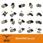 Колодки тормозные дисковые полуметаллические для велосипеда, 4 пары (8 шт.)