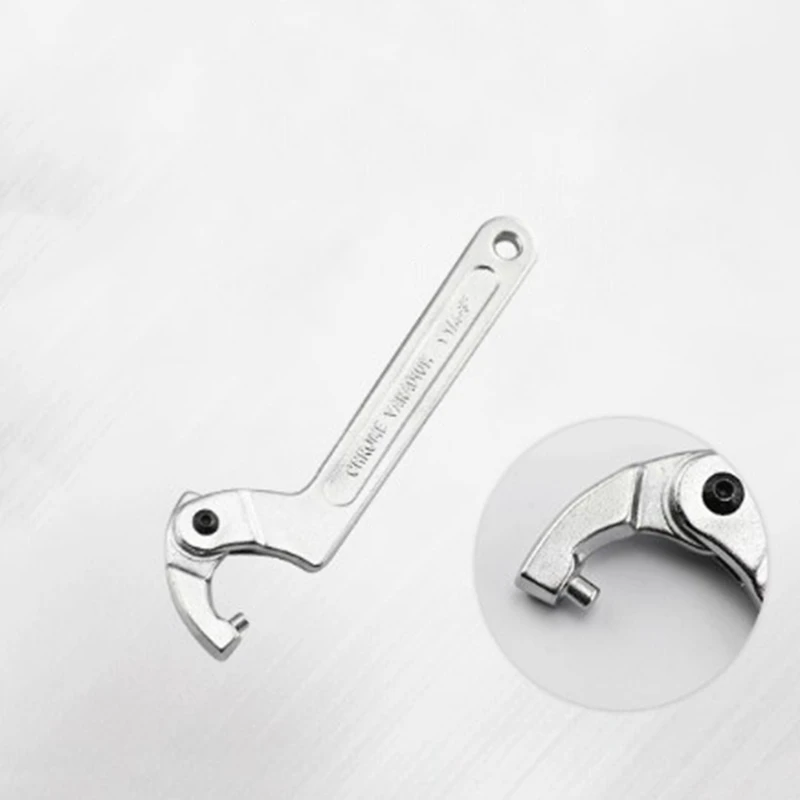 Регулируемый крюк гаечный ключ C инструмент хром ванадиевый 19-51 мм со шкалой из