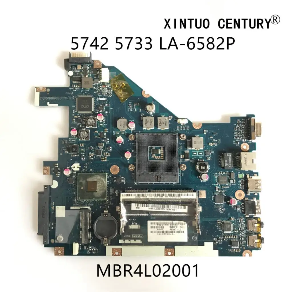

MBR4L02001 For Acer Aspire 5742G 5733 Laptop Motherboard PEW71 LA-6582P MB.R4L02.001 Main board HM55 W/ HDMI 100% tested working