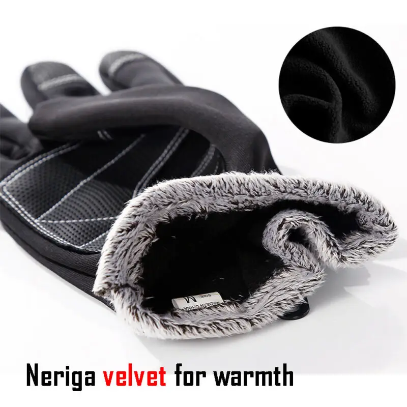 

2019 Newest Fashion Full Finger Cycling Gloves Fleece Lined Touchscreen Winter Outdoor Sports Gloves