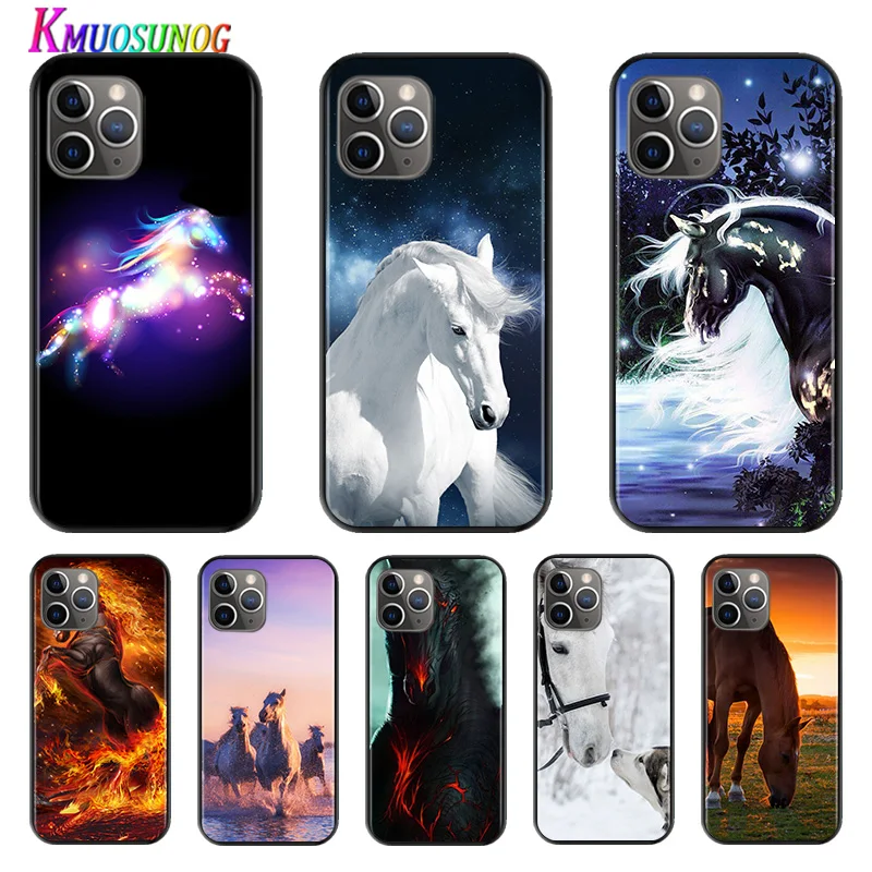 

Cool Animal Horse For Apple iPhone 12 11 XS Pro Max Mini XR X 8 7 6 6S Plus 5 SE 2020 Phone Case