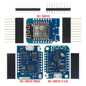 Макетная плата WeMos D1 Mini Pro V3.0 NodeMcu, 4 Мб16 Мб байт, плата с Wi-Fi Интернет для вещей на базе ESP8266 CH340G Nodemcu V2, 1 шт.