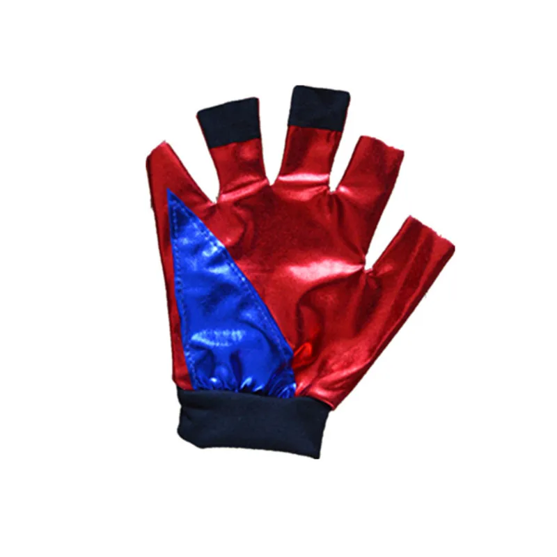 gloves Новинка, костюмы для косплея Харли Квинн, для взрослых и детей, для женщин, Пурим, пальто, Femme, куртка, Chamarras De Batman Para Mujer, костюм с париком, перчатки - Цвет: gloves