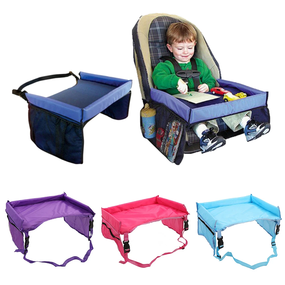

Detachable Waterproof Food Storage Easy Clean Travel Children Dining Infant Stroller Holder Safety Car Seat Tray Table Portable