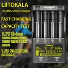 Зарядное устройство LiitoKala Lii-500S, PD4, S6, 500, для литиевых, никель-металлогидридных аккумуляторов 18650, 21700, 16340, 14500, 26650, 20700, ЖК-дисплей