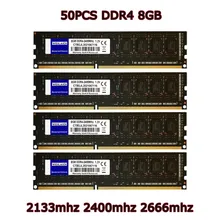 Weilaidi memoria ram ddr4 8gb  50pcs Desktop Memory 2133mhz 2400mhz 2666mhz  Dimm Rams Unbuffered 16banks AMD Intel compatible
