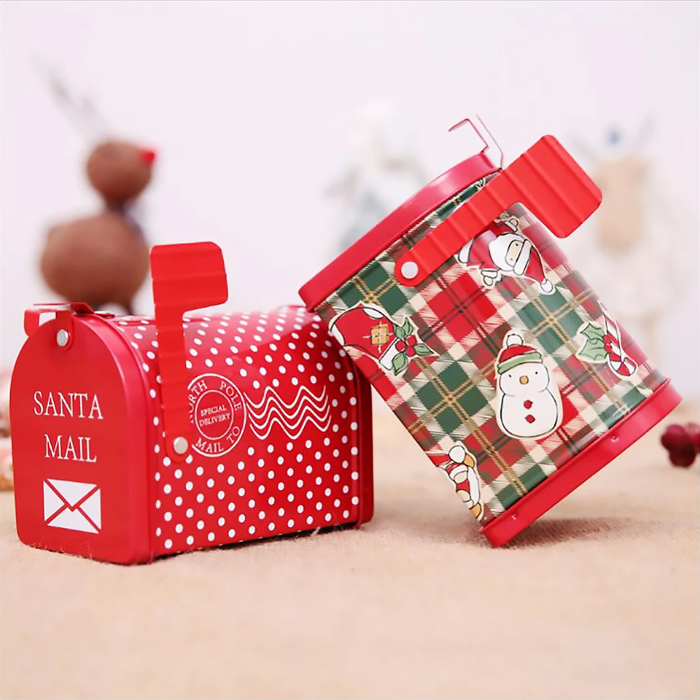 Box Wrought Iron Mailbox Can Children Gift Cartoon Candy Box Decorations Ornaments