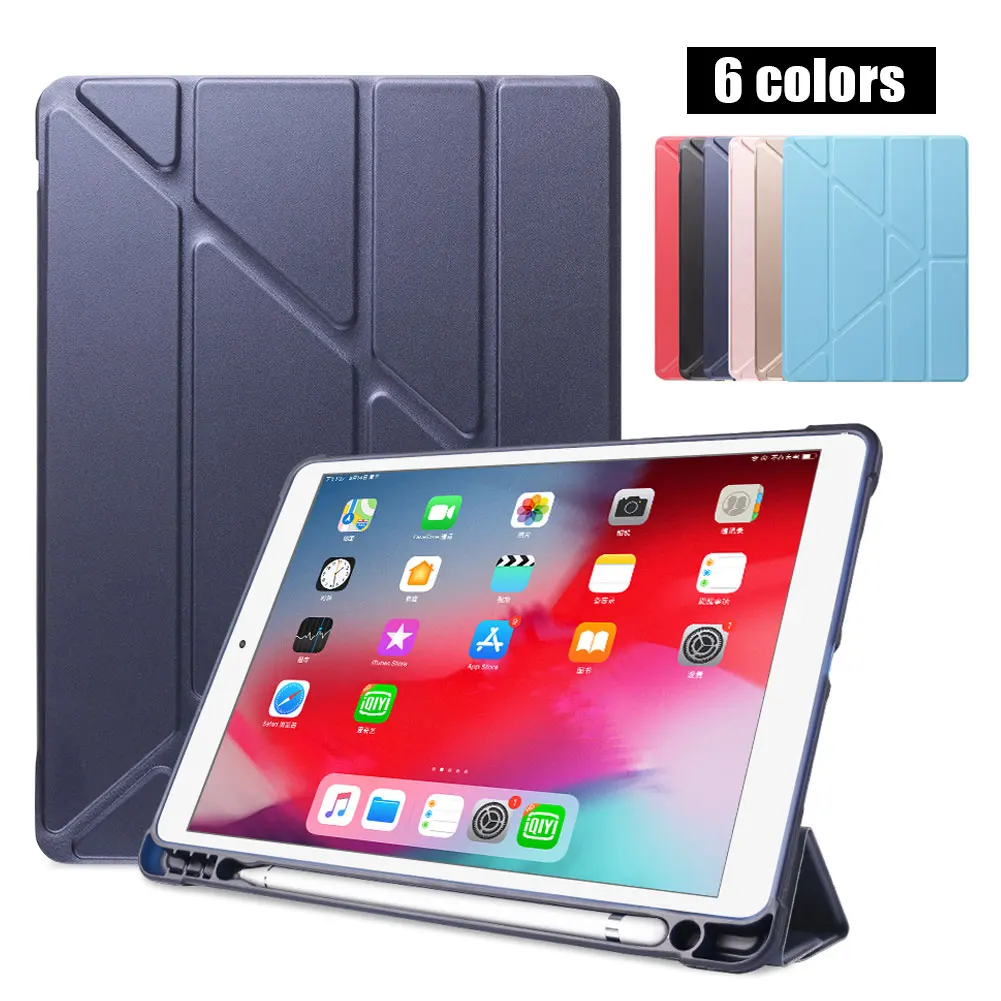 Чехол для планшета iPad 10 2 2019 7 го поколения с держателем карандашом чехол