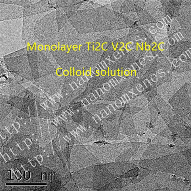 

Monolayer Ti2C Monolayer V2C Monolayer Nb2C / ethanol / colloid solution