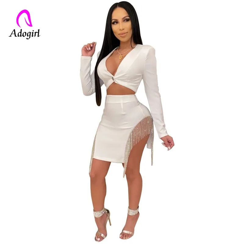 Белая зимняя элегантная женская юбка с v-образным вырезом полный рукав пальто