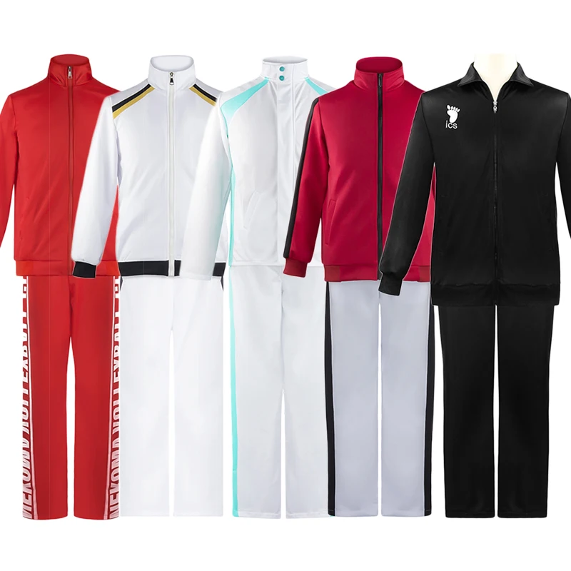 Haikyuu Karasuno Nekoma Fukurodani Aoba Johsai Shiratorizawa куртка брюки спортивный костюм для косплея Haikiyu