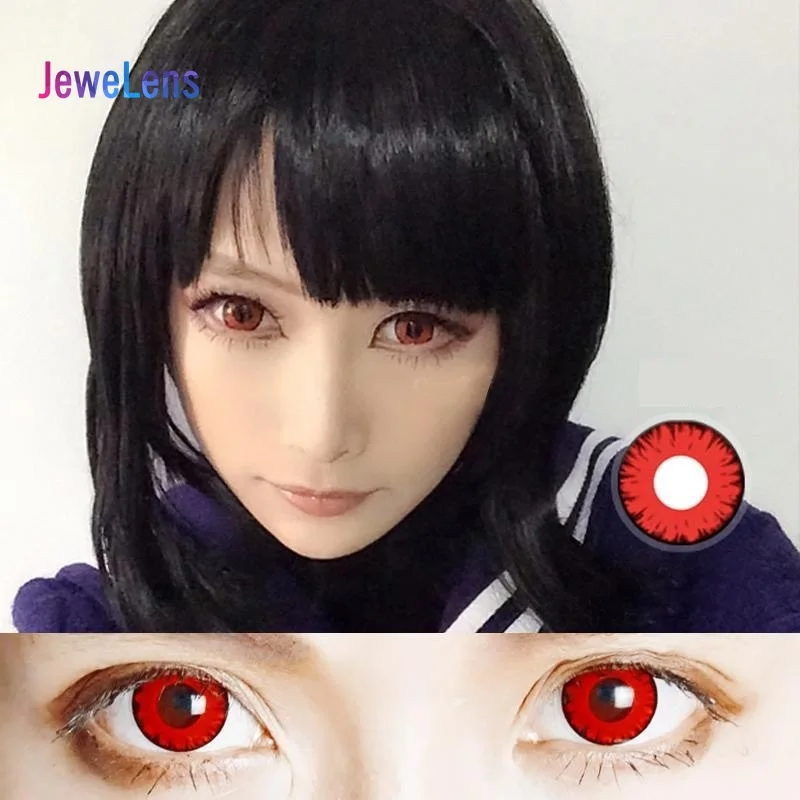 Jewelens Colored Contact Lenses Circle Color Lens for Eyes Halloween Cosplay Kurumi Series | Красота и здоровье