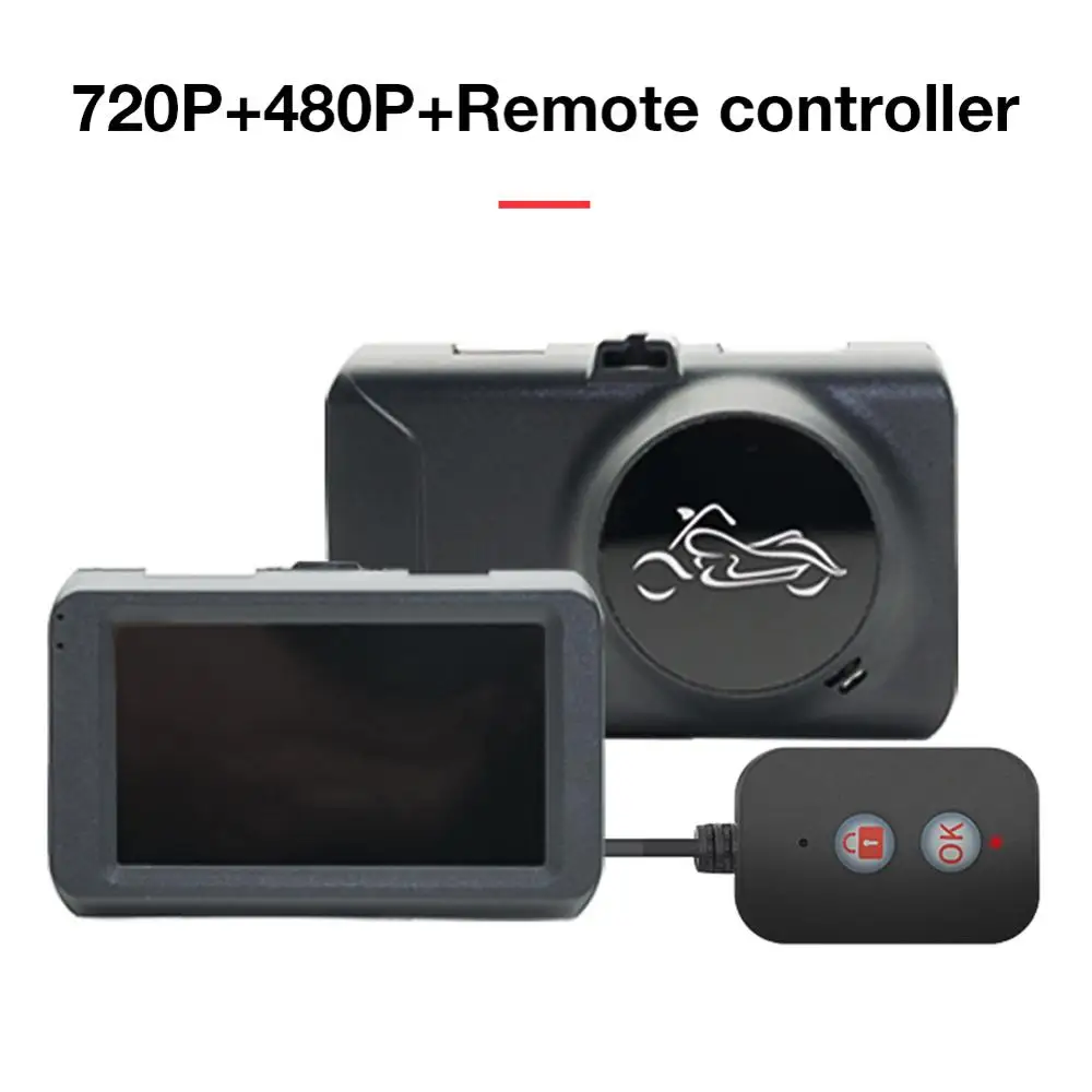 C Мотоциклетная камера DVR локомотив рекордер передний и задний двойной объектив видеорегистратор с двухтрековой записью скрытый рекордер вождения - Название цвета: C