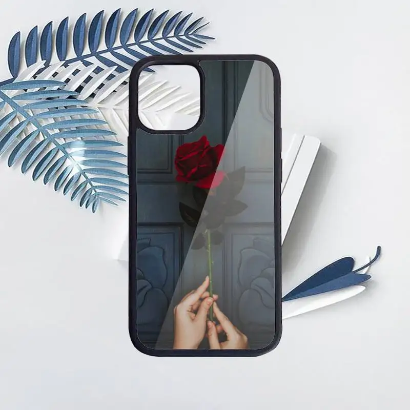 

rose Phone Case for iPhone 11 12 pro XS MAX 8 7 6 6S Plus X 5S SE 2020 XR Hard PC