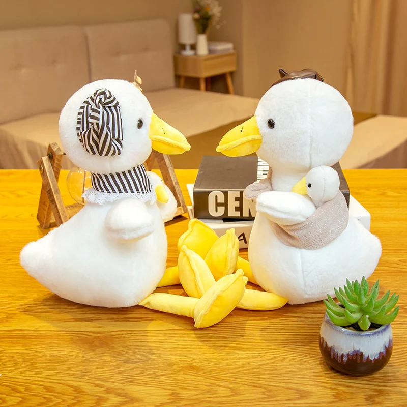 

Hot New Huggable Kawaii Mother and Kid Ducks Plush Toy Lifelike Animal Stuffed Doll Toys for Children Baby Girls Birthday Gift