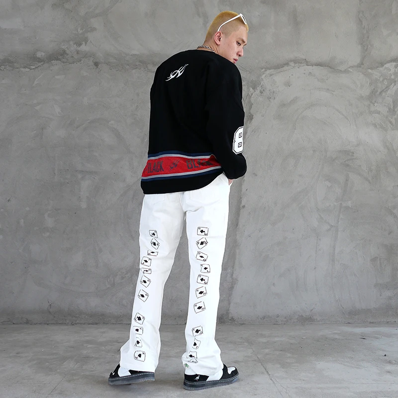 

Flared pants men's Harajuku streetwear fashion casual pants japanese fashion korean clothes Vintage mens pants 5713