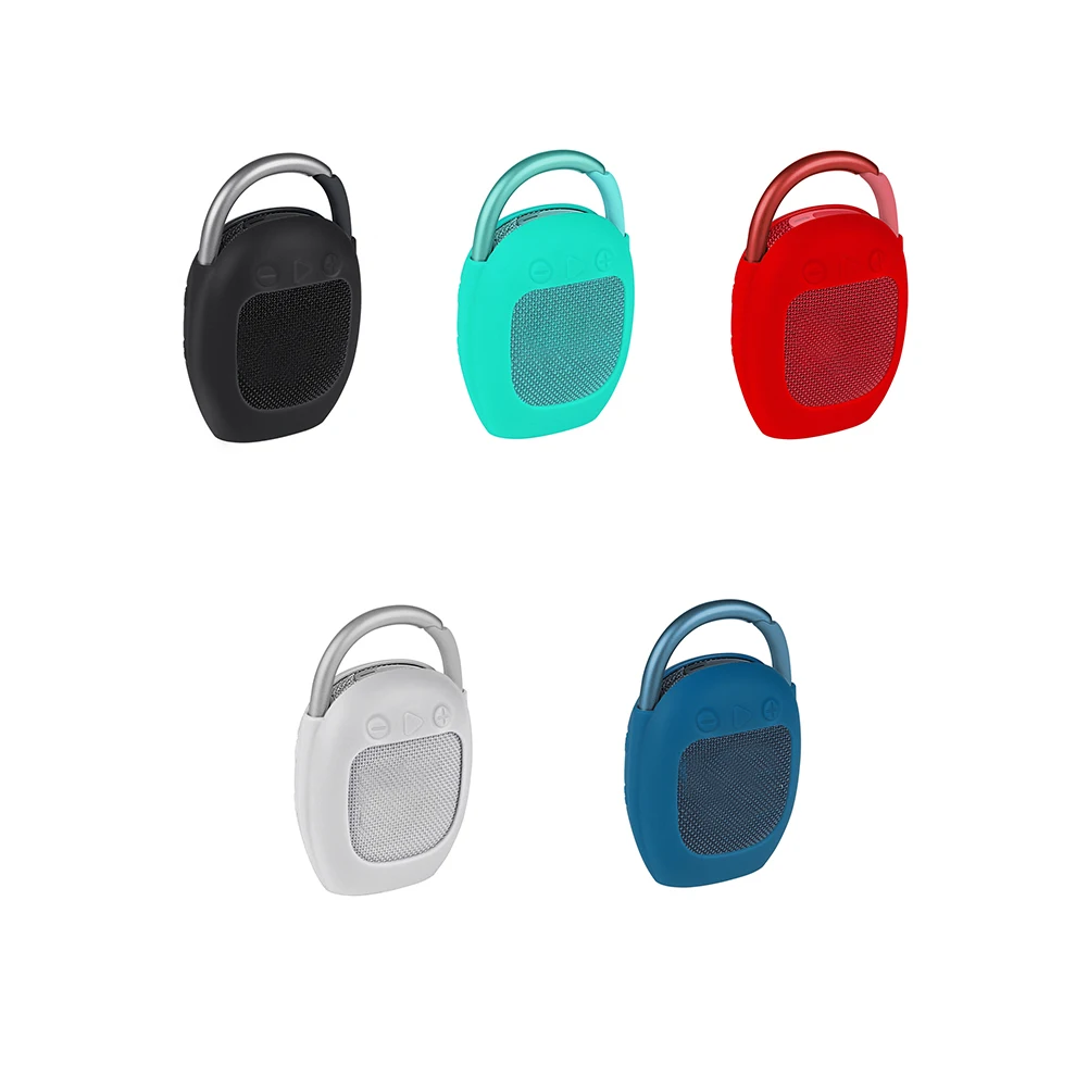 

110x95x45mm Bluetooth-compatible Speaker Portable silicone Case Storage Bag Protective Cover for JBL Clip 4