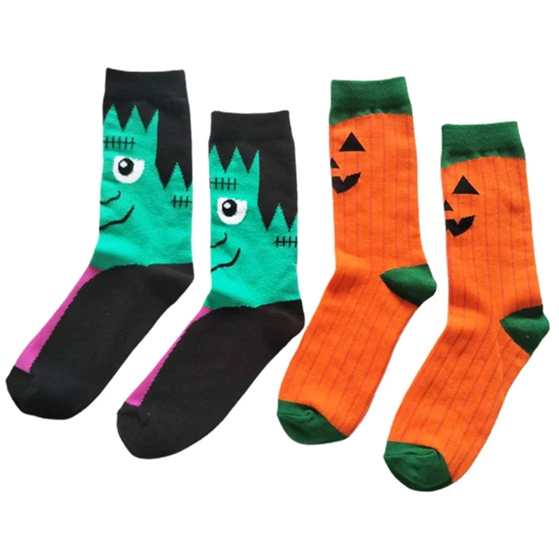 

Halloween Cartoon Cotton Tube Socks Personality Socks Funny Cute Winter Tube Women Men Cotton Printed Socks Casual