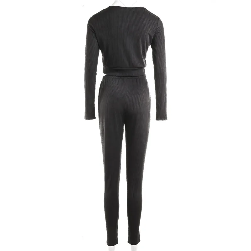 

Thank You Enjoy Print Sexy Women Tracksuit 2 Piece Set Winter Sports Graphic T Shirts and Pants Matching Sets 2021