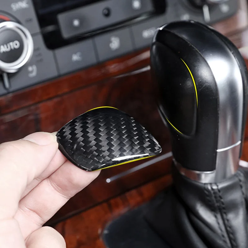 Настоящее углеродного волокна ручка переключения рулевого механизма автомобиля