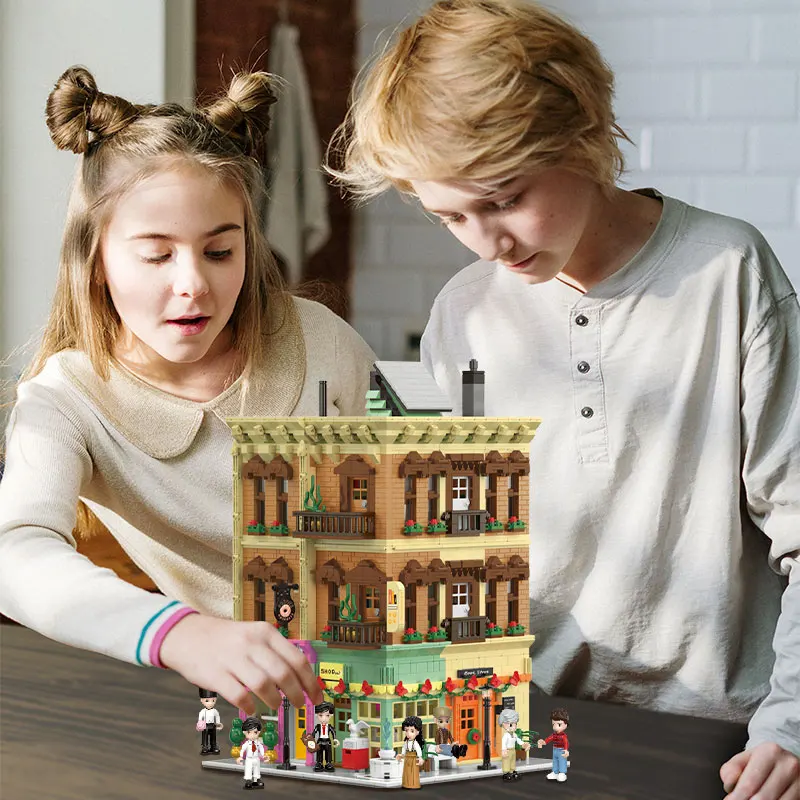 

XingBao Creator City Street Series Europe Architecture Blocks Building Model Assembled Bricks Adult Parent-Child Toys Gift