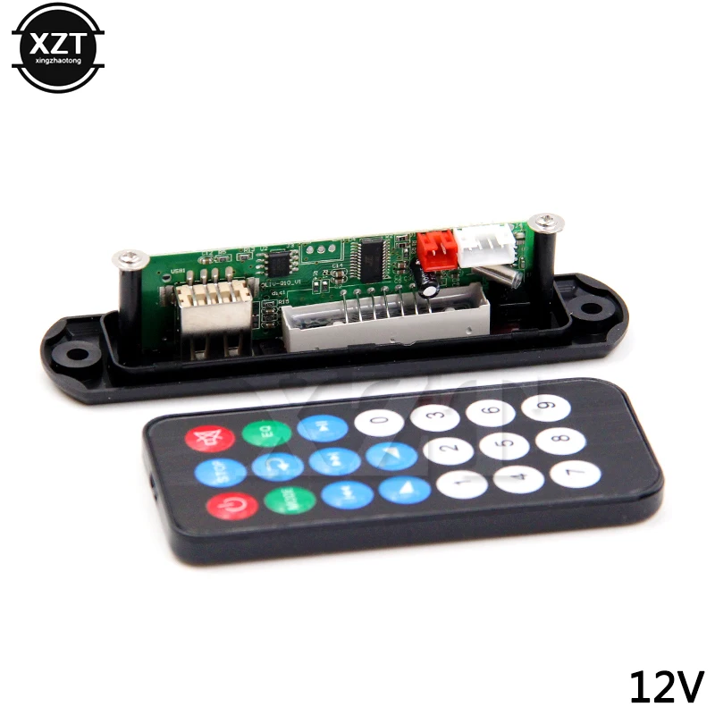 5V 12V MP3 WMA Decoder Board Player Car Audio USB TF FM Radio Module Remote Control For Accessories | Автомобили и мотоциклы