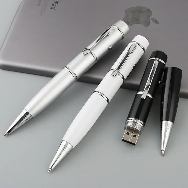 Пользовательский логотип вашей компании световая лазерная ручка Форма USB флэш